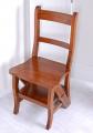 mahoniowe krzesło drabinka vintage