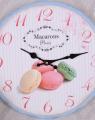paryskie słodkości stylowy zegar ścienny