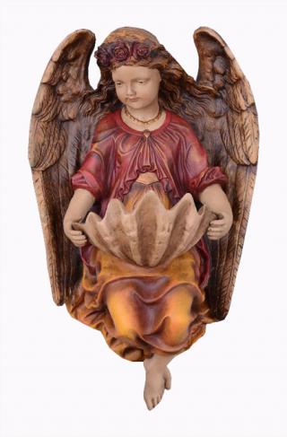 kropielnica z figurą anioła w stylu barokowym